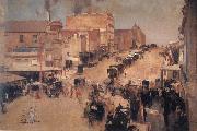 Tom roberts Allegro con brio:Bourke Street USA oil painting reproduction